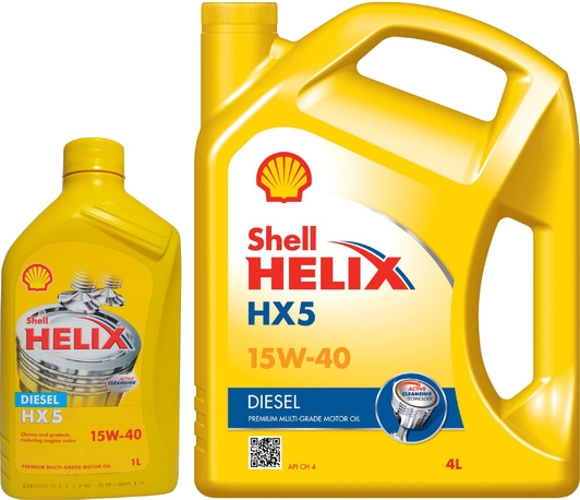 Моторна олива Shell Helix Diesel HX5 15W-40 на Audi A1