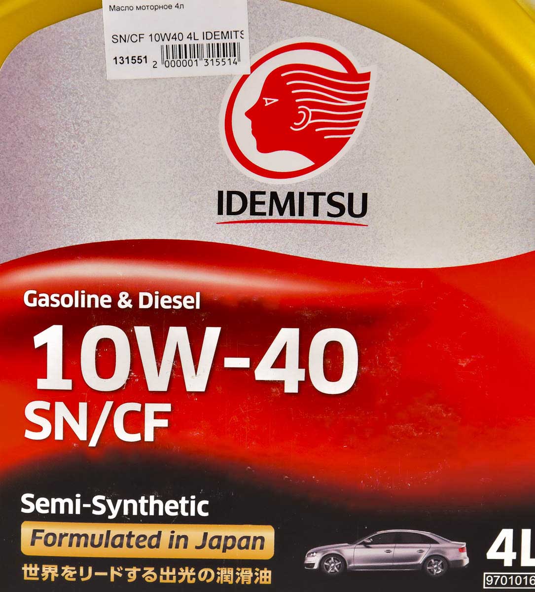 Моторное масло Idemitsu Engine Oil 10W-40 4 л на Dodge Dart