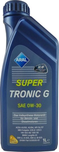 Моторное масло Aral SuperTronic G 0W-30 1 л на Seat Leon