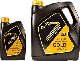 Моторное масло S-Oil Seven Gold 5W-40 синтетическое