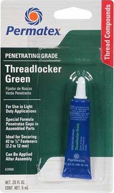 Фіксатор нарізі Permatex Penetrating Grade Threadlocker зелений