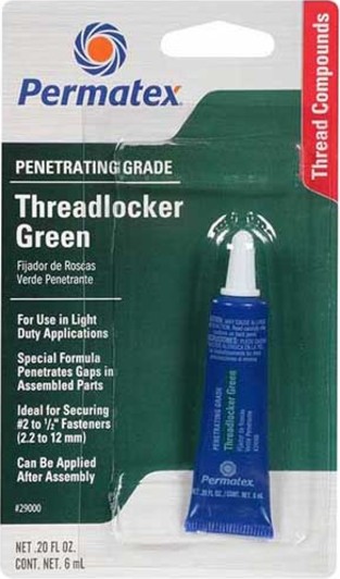 Фіксатор нарізі Permatex Penetrating Grade Threadlocker зелений