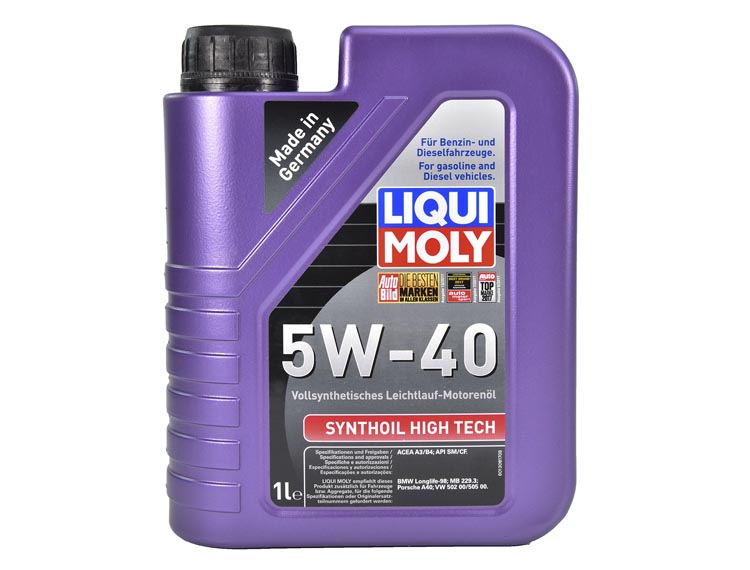 

Моторное масло Liqui Moly Synthoil High Tech 5W-40 синтетическое 1925