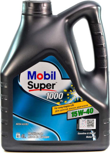 Моторное масло Mobil Super 1000 X1 15W-40 4 л на Nissan Micra