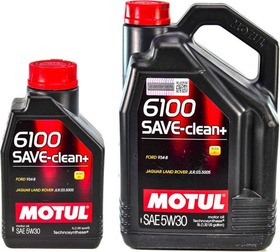Моторное масло Motul 6100 Save-Clean+ 5W-30 полусинтетическое