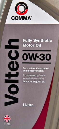 Моторное масло Comma Voltech 0W-30 1 л на Iveco Daily VI