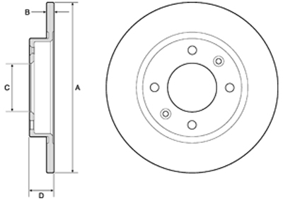 

Delphi BG2572 Тормозной диск
