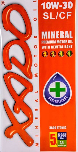 Моторна олива Xado Atomic Oil SL/CF 10W-30 5 л на Opel Arena