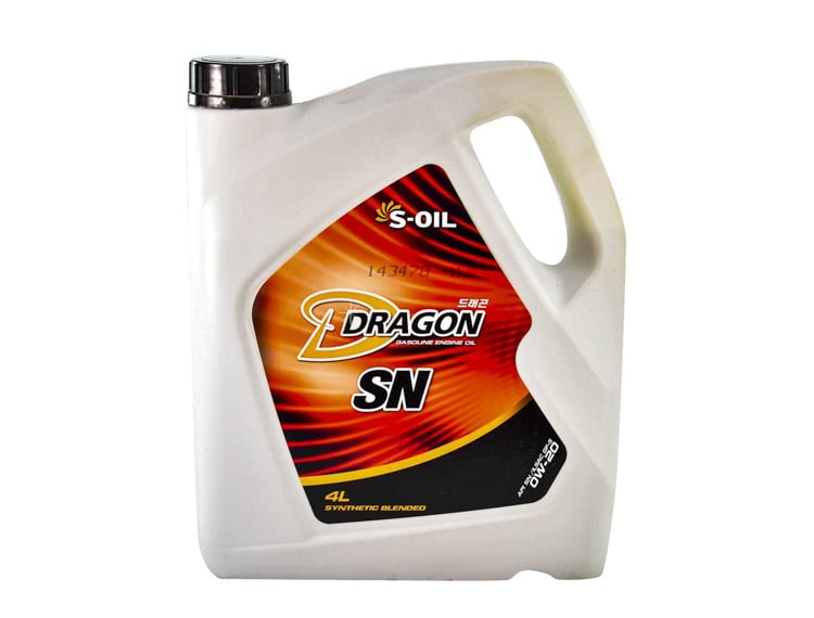 Моторное масло S-Oil Dragon SN 0W-20 4 л на Hyundai i40