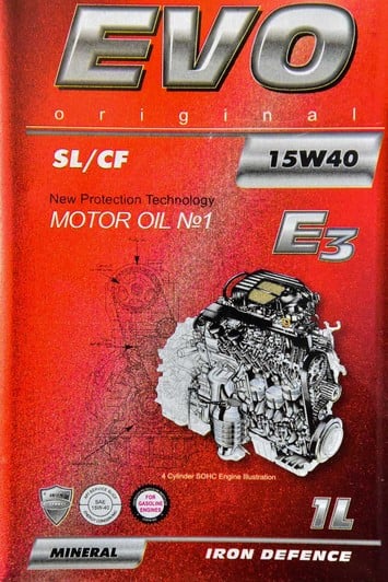 Моторна олива EVO E3 15W-40 1 л на Daihatsu Materia