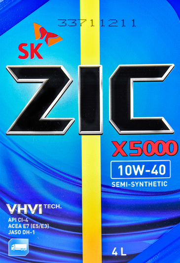 Моторное масло ZIC X5000 10W-40 4 л на Renault 19