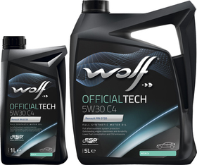 Моторное масло Wolf Officialtech C4 5W-30 синтетическое