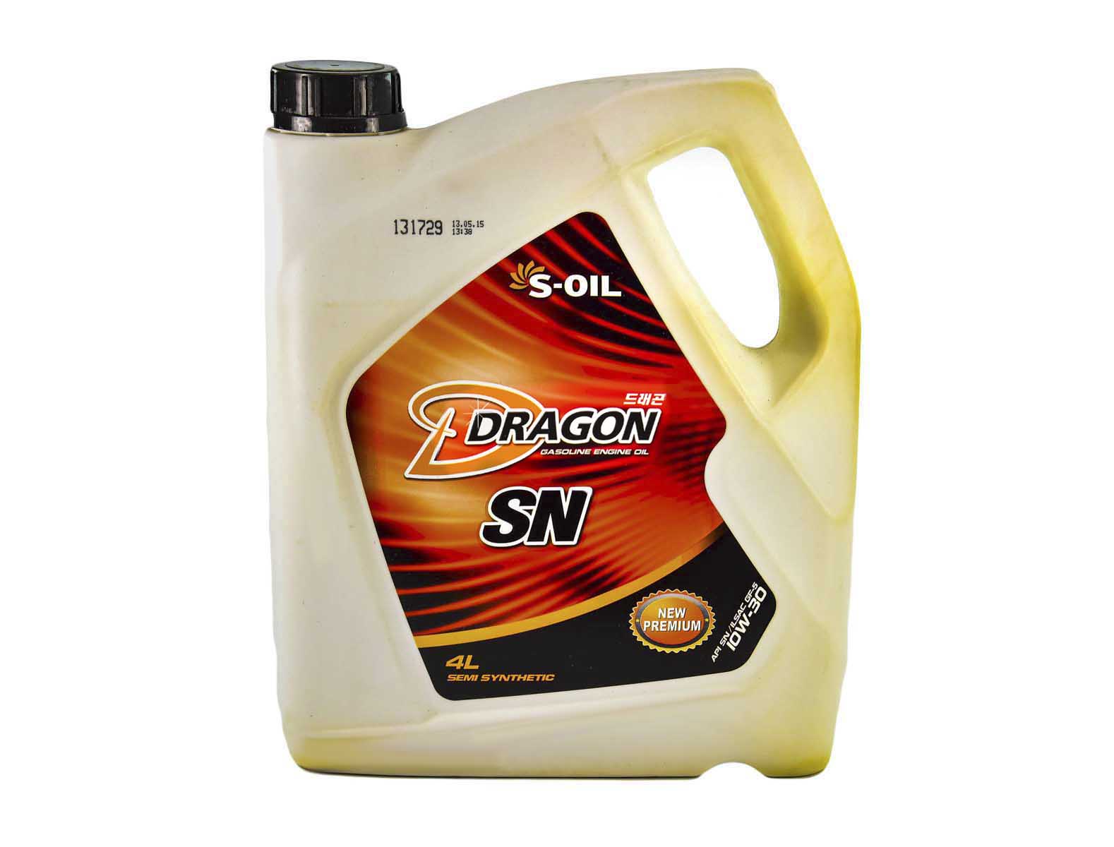 Моторна олива S-Oil Dragon SN 10W-30 4 л на Toyota Liteace