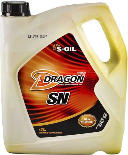 Моторное масло S-Oil Dragon SN 10W-30 4 л на Mazda RX-7