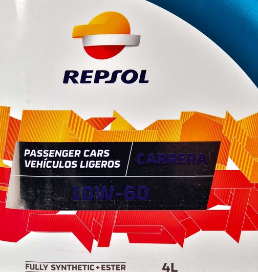 Моторное масло Repsol Carrera 10W-60 4 л на Peugeot 307