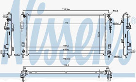 Радіатор охолодження двигуна Nissens 68737