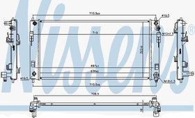 Радиатор охлаждения двигателя Nissens 68737