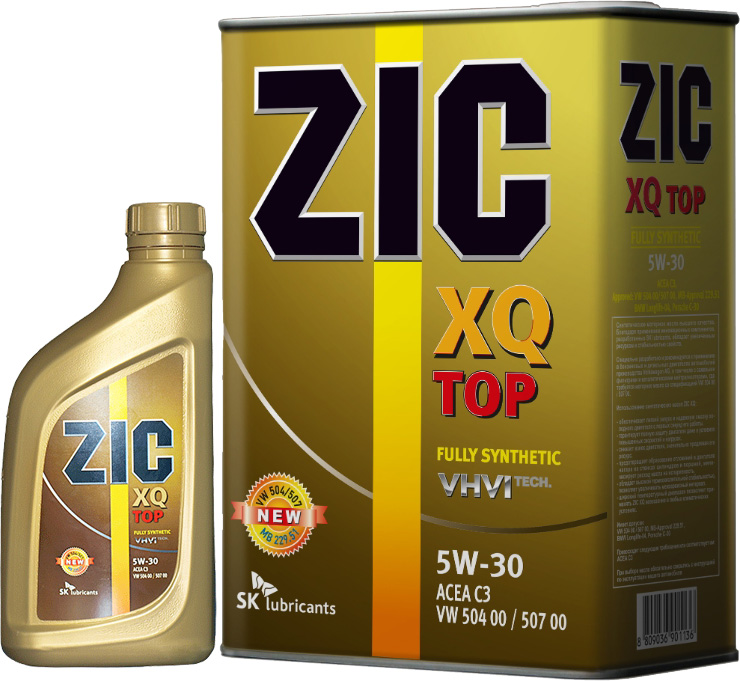 Моторное масло ZIC XQ Top 5W-30 для Chevrolet Kalos на Chevrolet Kalos