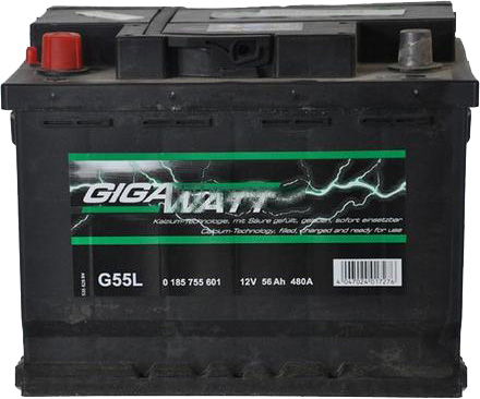 

Аккумулятор Gigawatt 6 CT-56-L 0185755601