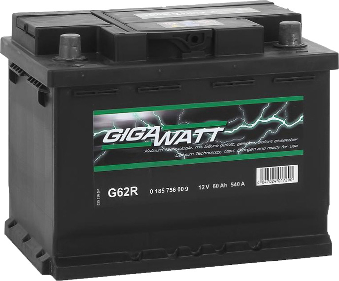 

Аккумулятор Gigawatt 6 CT-60-L 0185756009