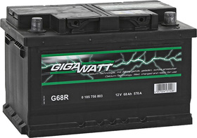 Акумулятор Gigawatt 6 CT-68-R 0185756803