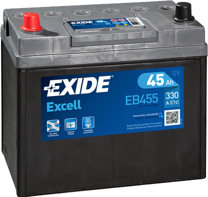 

Аккумулятор Exide 6 CT-45-L Excell EB455