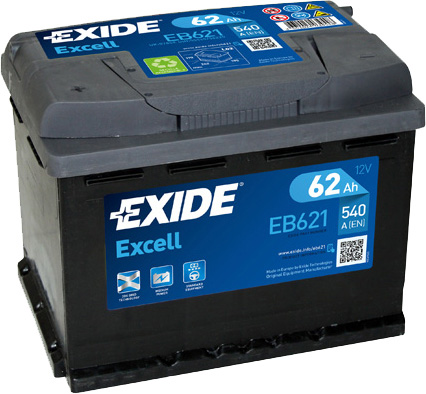 

Аккумулятор Exide 6 CT-62-L Excell EB621