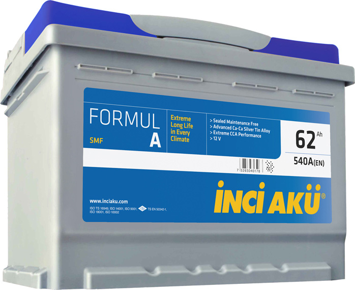 

Аккумулятор Inci Aku 6 CT-62-L Formul A Taurus L2062054113