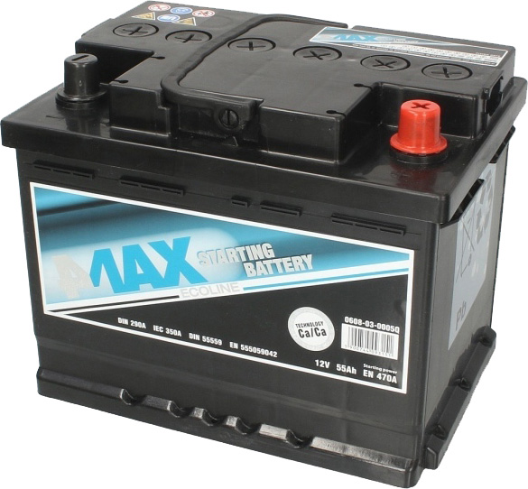 

Аккумулятор 4Max 6 CT-55-R Ecoline 0608030005Q
