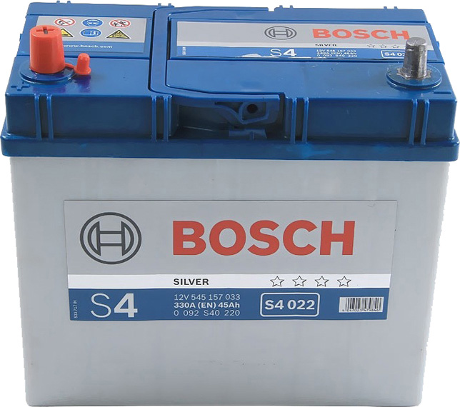 

Аккумулятор Bosch 6 CT-45-L S4 Silver 0092S40220