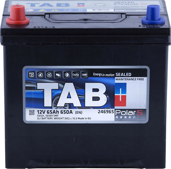 

Аккумулятор TAB 6 CT-65-L Polar S JIS 246965