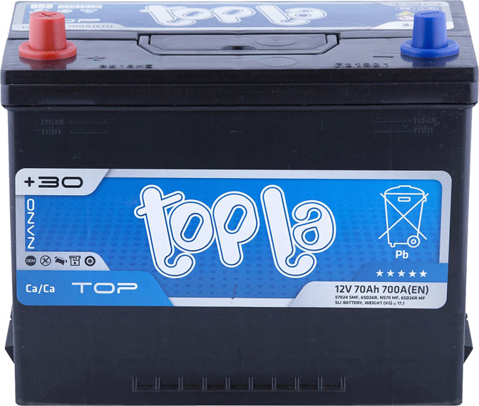 

Аккумулятор Topla 6 CT-70-L Top JIS 118970
