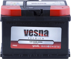 Аккумулятор Vesna 6 CT-62-R Premium 415062