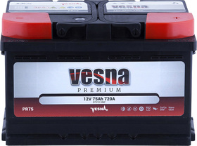 Аккумулятор Vesna 6 CT-75-R Premium 415075