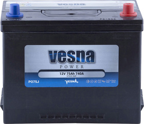 Аккумулятор Vesna 6 CT-75-R Power JIS 415875