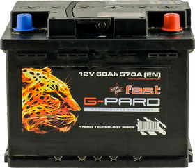 Аккумулятор G-Pard 6 CT-60-R Fast TRC060F00
