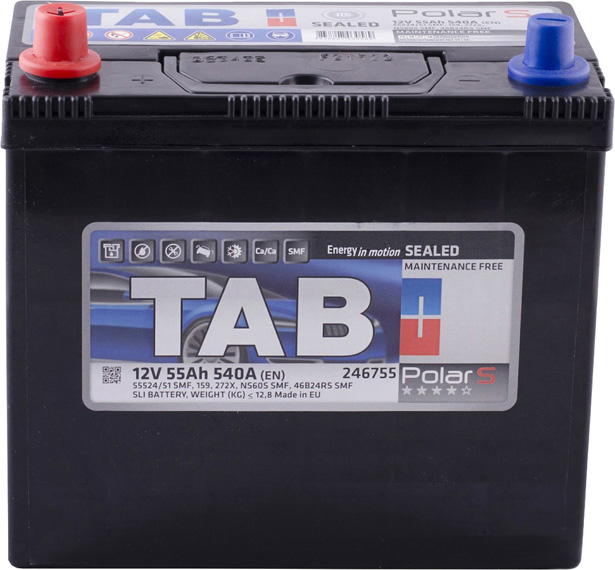 

Аккумулятор TAB 6 CT-55-L Polar S JIS 246755