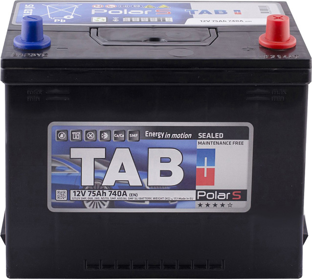 

Аккумулятор TAB 6 CT-75-R Polar S JIS 246875