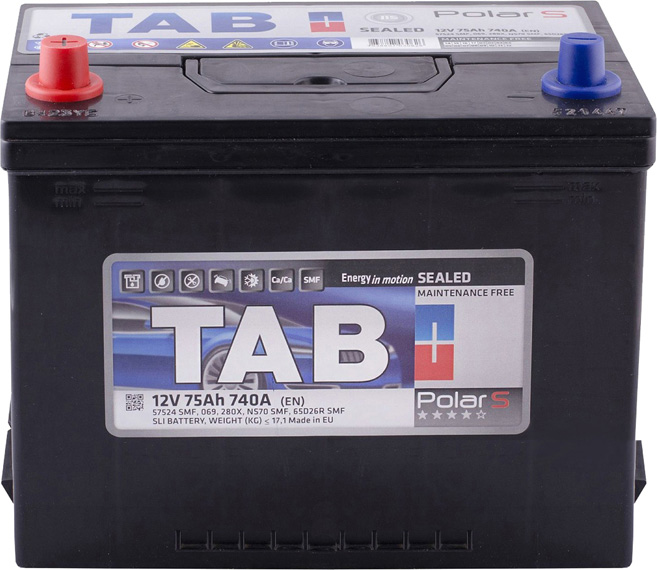

Аккумулятор TAB 6 CT-75-L Polar S JIS 246775