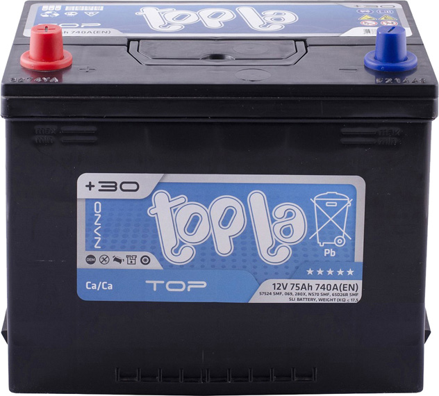

Аккумулятор Topla 6 CT-75-L Top JIS 118975