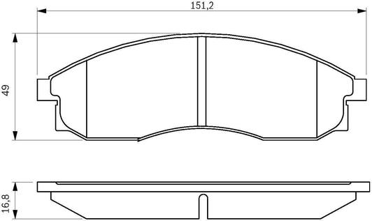 Гальмівні колодки Bosch 0 986 424 340