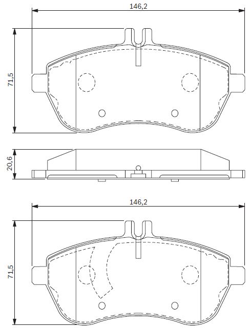 

Bosch 0986494161 Тормозные колодки