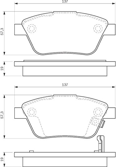 0 986 494 157 Bosch Тормозные колодки