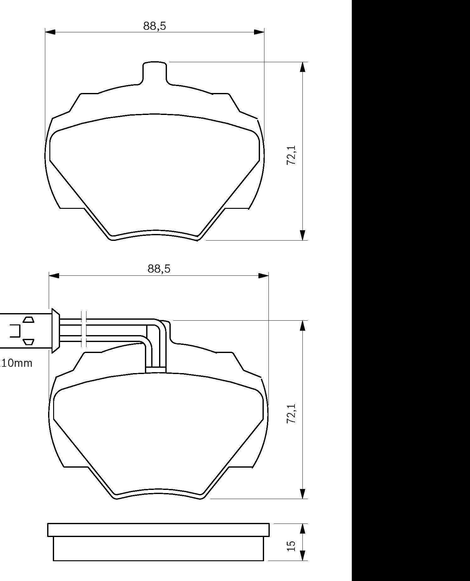 

Bosch 0986424267 Тормозные колодки