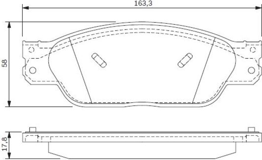 Гальмівні колодки Bosch 0 986 494 141 для Jaguar S-type