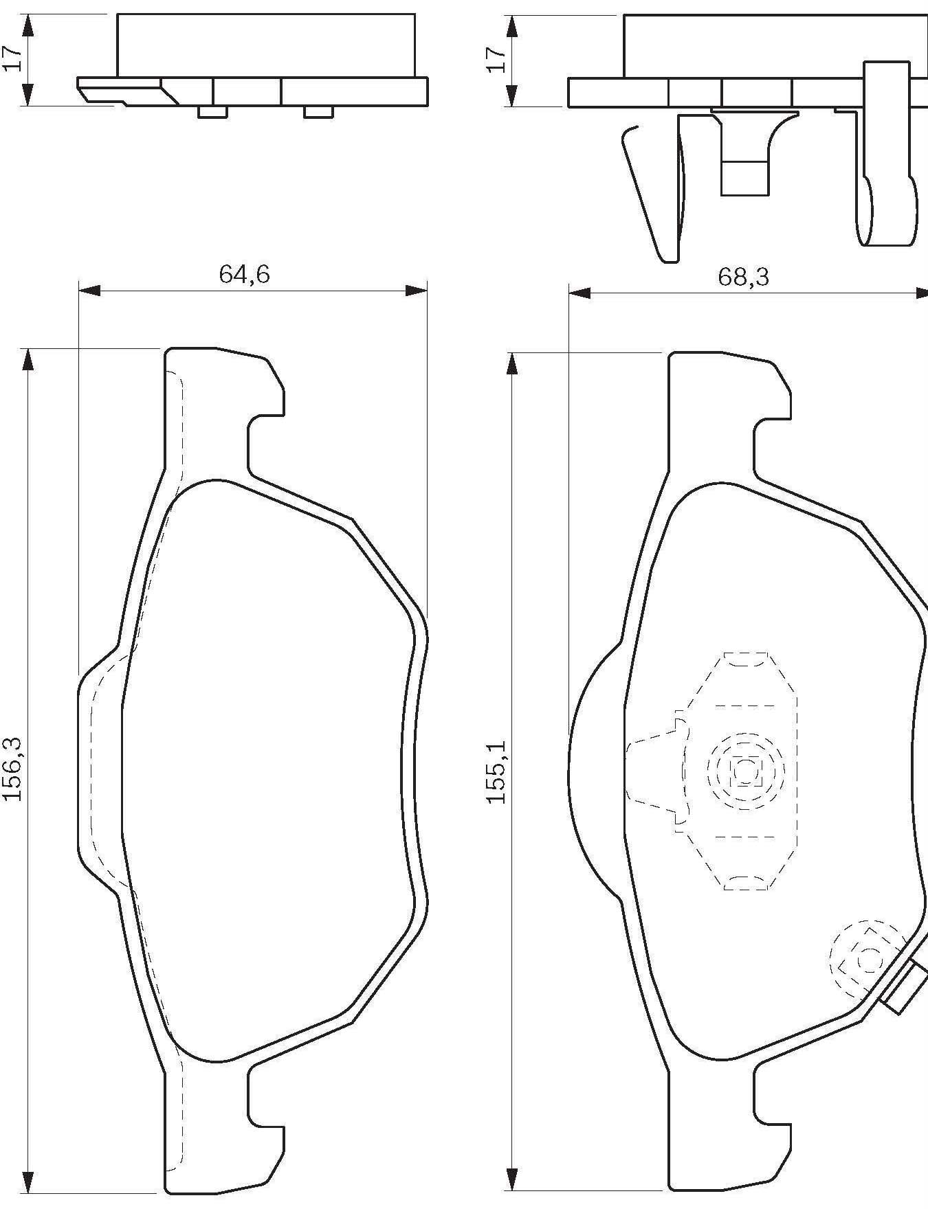 

Bosch 0986494135 Тормозные колодки