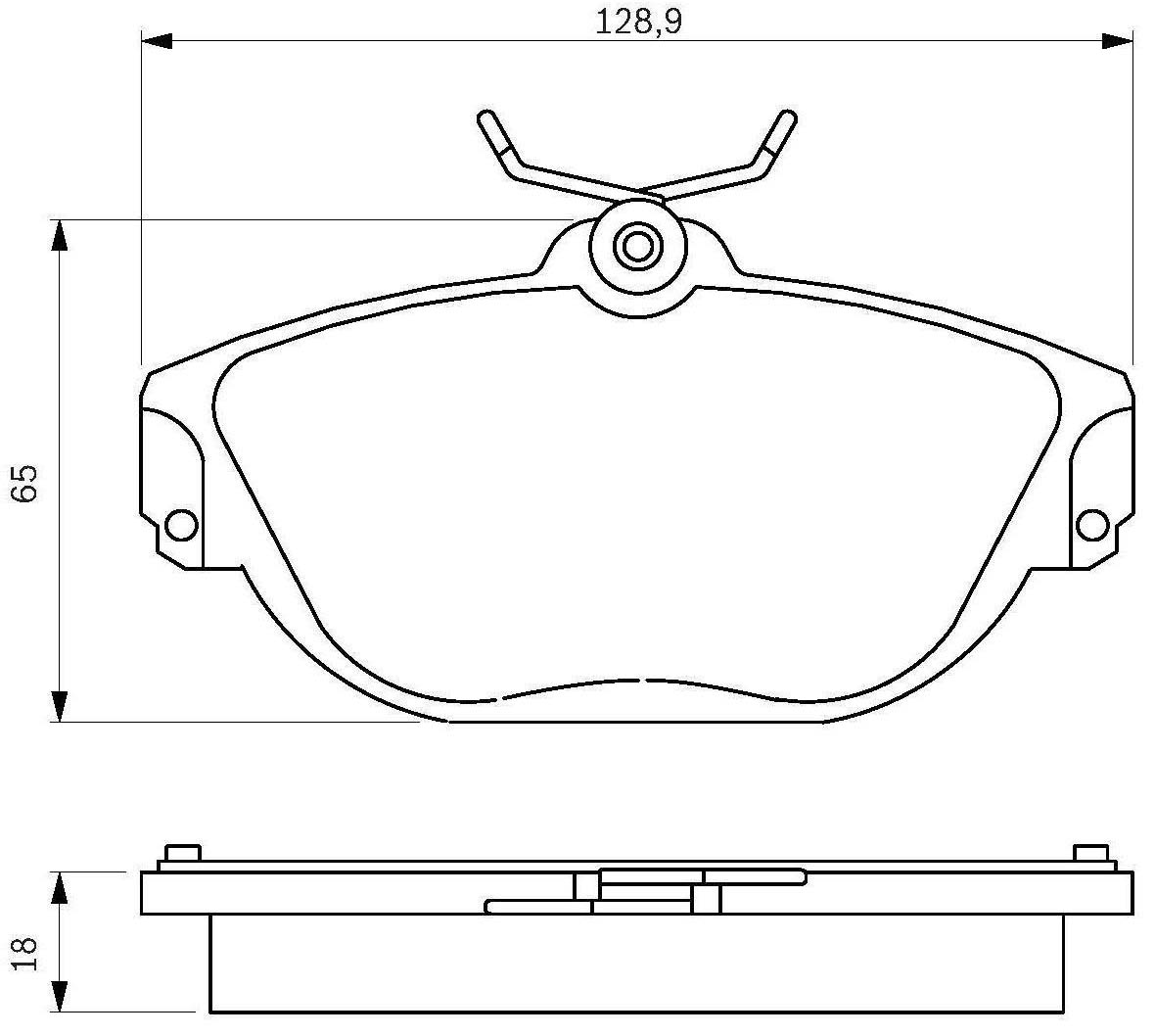 Тормозные колодки Bosch 0 986 424 016