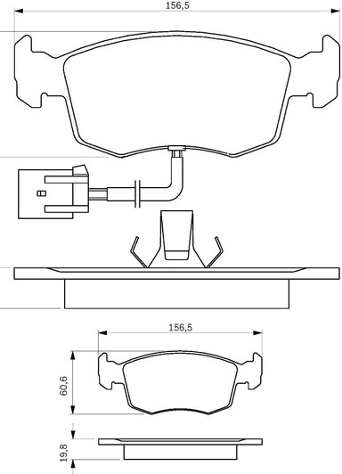 0 986 424 352 Bosch Тормозные колодки