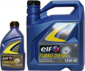 Моторное масло Elf Turbo Diesel 15W-40 минеральное