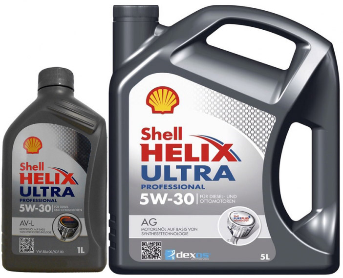 Моторное масло Shell Helix Ultra Pro AV-L 5W-30 на Fiat Multipla